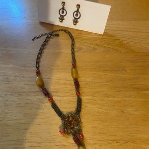 Vintage Necklace & Earring Matched Set